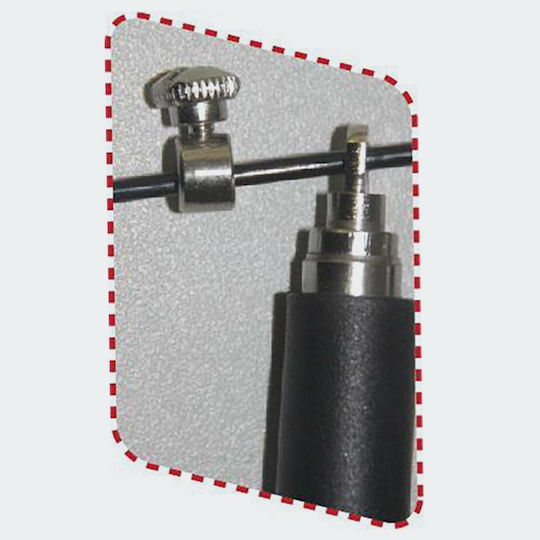 AMILA Speed Rope Σχοινάκι Ταχύτητας 3m Μαύρο με Ρυθμιζόμενο Μήκος