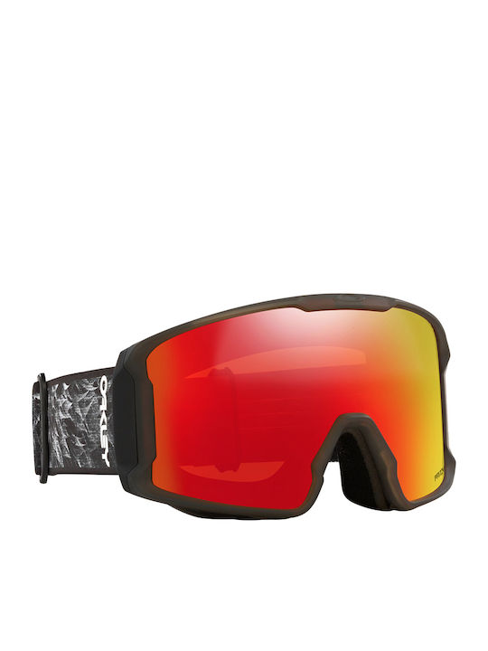 Oakley Line Miner Ochelari de Schi pentru Adulți Negri cu Lentilă Oglindă Roșie Oakley Line Miner Ochelari de Schi pentru Adulți Negri cu Lentilă Oglindă Roșie