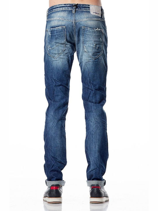 EDWARD JEANS MEN'S SLIM FIT BLUE WITH SHADOWS EDSEL-87