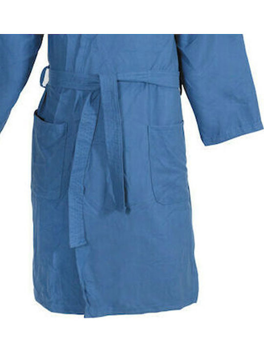 Vaquita 66726 Blue Swimming Bathrobe Suede Microfiber