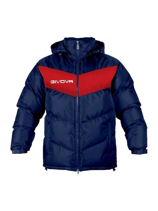 Giubbotto Podio Winter Jacke Puffer Winddicht Blue / Red