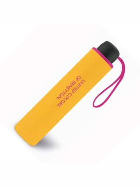 Benetton Super Mini Ομπρέλα Βροχής Σπαστή Mango
