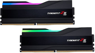 G.Skill Trident Z5 RGB 64GB DDR5 RAM with 2 Modules (2x32GB) and 5600 Speed for Desktop