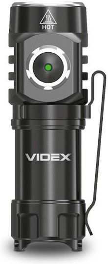 Videx Επαναφορτιζόμενος Φακός LED IP68 με Μέγιστη Φωτεινότητα 600lm VLF-A055
