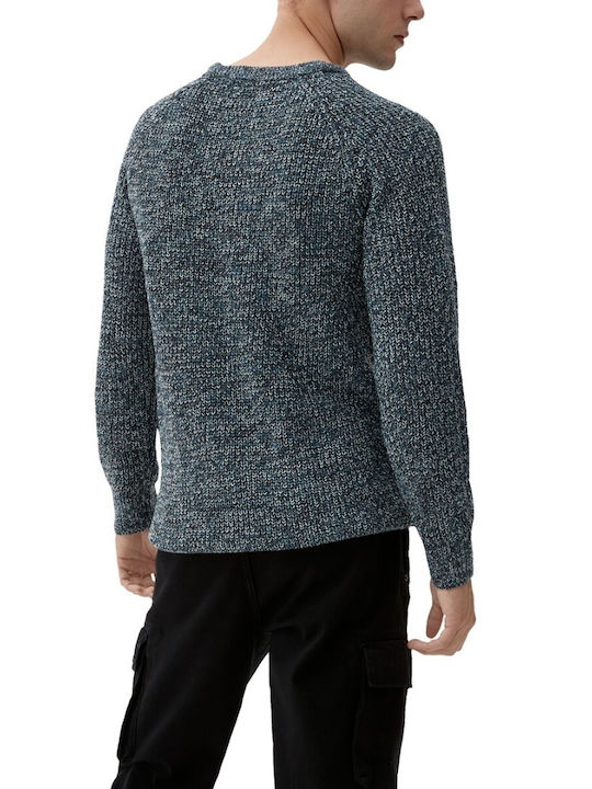 S.Oliver Herren Langarm-Pullover Blau