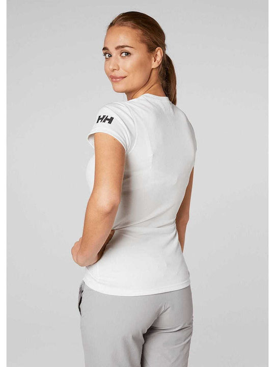 Helly Hansen Tech Γυναικείο Αθλητικό T-shirt Λευκό