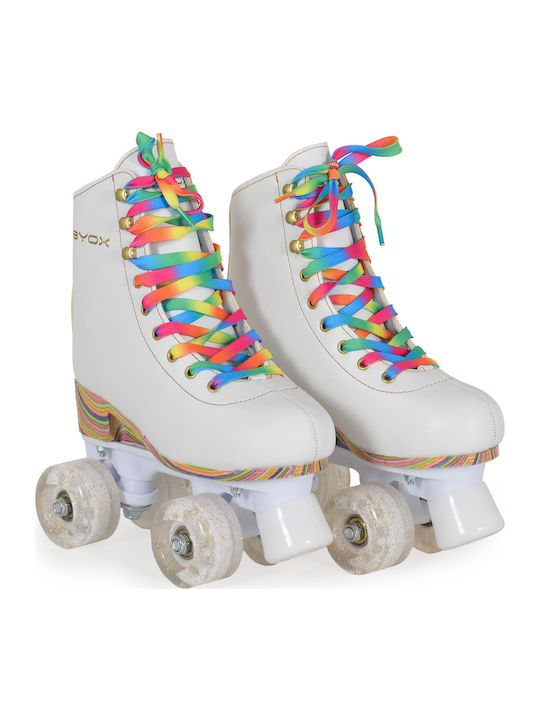 Byox Donna Quad Αυξομειούμενα Rollers Λευκά Ενηλίκων/Παιδικά Byox Donna Quad Αυξομειούμενα Rollers Λευκά Ενηλίκων/Παιδικά