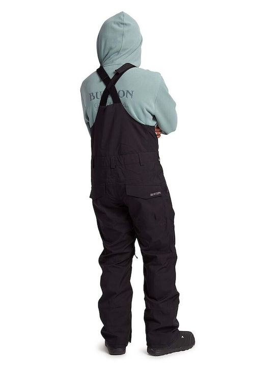 Burton Reserve 2L 15003105001 Men's Dungarees for Ski & Snowboard Black