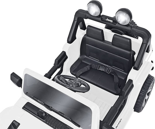 Globo Kids Ride On Cars Two Seater with Remote Control 12 Volt White for 3+ Years