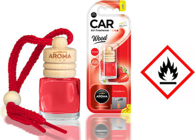 Aroma Car Car Air Freshener Pendand Liquid Strawberry 6ml