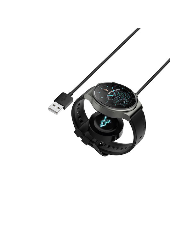 Wireless Charger Wearable Charger Huawei Watch GT3 Pro 46/43 / GT Runner/ GT3 46/42 /Watch 3/3 Pro/ GT2 Pro Blackς