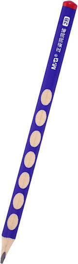 M&G Jumbo Grooved Creion 2B Albastru