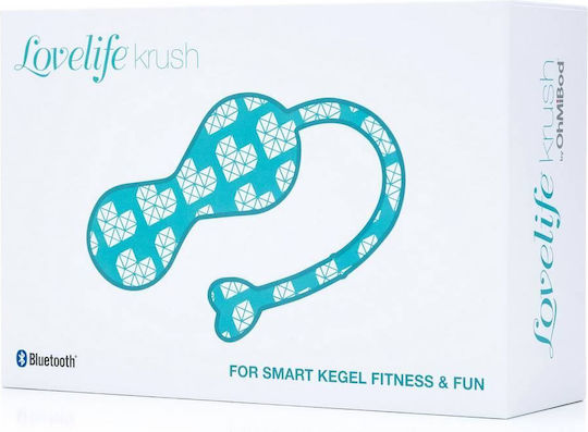 Ohmibod Lovelife Krush App Connected Bluetooth Kegel Balls Безжични Вагинални топки с вибрация Тюркоазен