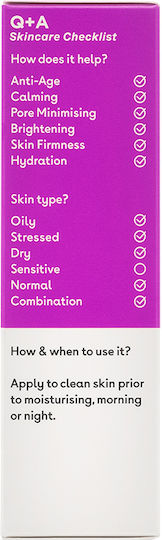 Q+A Natural Skincare Azelaic Acid Balancing Skin Anti-aging Serum Face 30ml