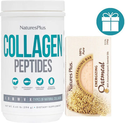 Nature's Plus Collagen Peptides + Energizing Oatmeal Cleansing Bar 100gr 294gr