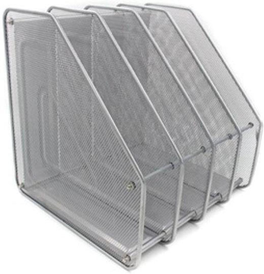 Next Θήκη за списания Метална Сив 28x8.2x35см.