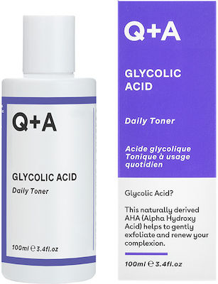 Q+A Natural Skincare Glycolic Acid Toning Lotion 100ml