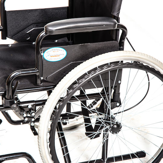 Promoting Medical Promoting Medical Wheelchair 24" Simple Type Wheelchair with Removable Sides/Feet & Companion Brakes 45cm Black