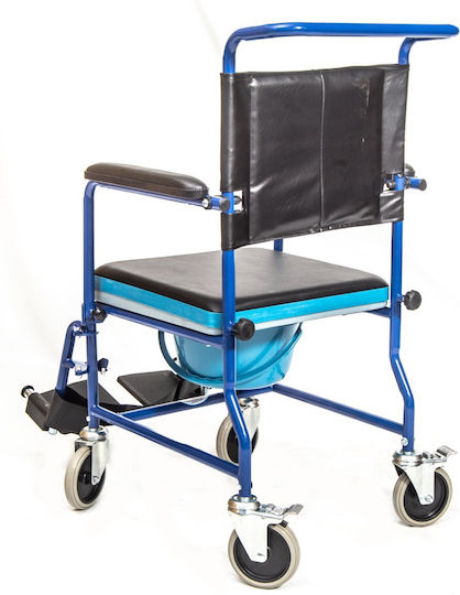Promoting Medical Инвалидна Количка За Баня Тоалетна/Баня С Фиксирана PW0502 Синя