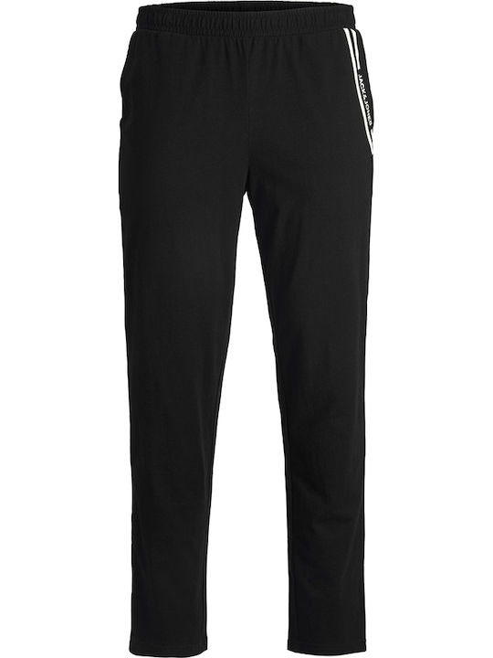 Jack & Jones Χειμερινή Ανδρική Πιτζάμα Μαύρη