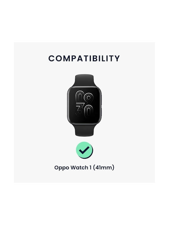 KWmobile 2 τμχ. Λουράκι Σιλικόνης Black / Blue Grey (Oppo Watch 41mm)