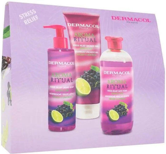 Dermacol Aroma Ritual Body Set Grape & Lime Hautpflegeset für Reinigung Körperreinigung