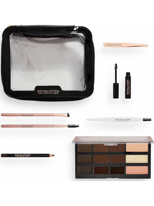 Revolution Beauty The Everything Σετ Μακιγιάζ για τα Φρύδια με Νεσεσέρ 8τμχ Revolution Beauty The Everything Σετ Μακιγιάζ για τα Φρύδια με Νεσεσέρ 8τμχ
