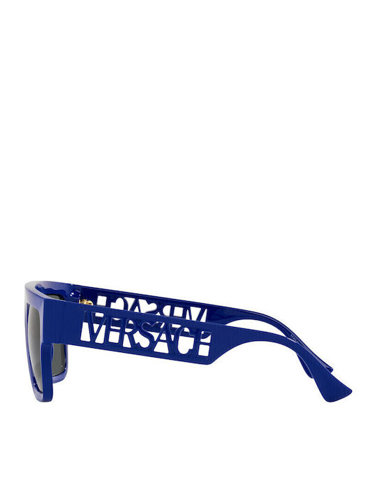 Versace Unisex Γυαλιά Ηλίου με Μπλε Κοκκάλινο Σκελετό και Γκρι Φακό
