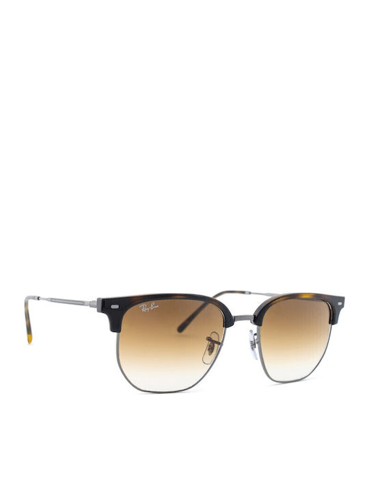 Ray Ban Clubmaster Unisex Ochelari de soare cu Maro Tortoise Cadru și Maro Degrade Lentilă RB4416 710/51