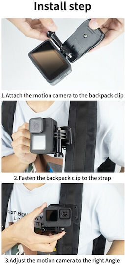 Quick Release 360 Rotate Backpack Clip Mount pentru GoPro