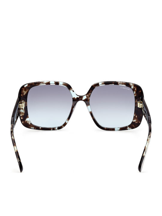 Max & Co Women's Sunglasses with Brown Tartaruga Plastic Frame and Gray Gradient Lens MO0048 55P