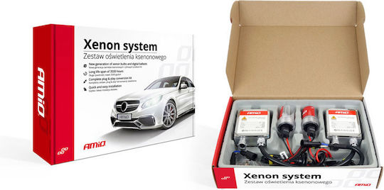 AMiO Xenon Σετ Φωτισμού Αυτοκινήτου D2R 35W 12V 6000K Ψυχρό Λευκό