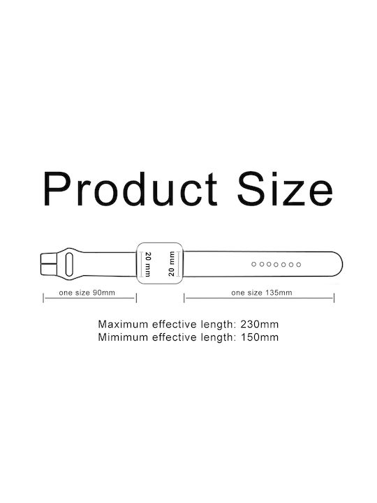 Sonique Sport Λουράκι Σιλικόνης Μπλε / Ροζ (Universal 20mm)