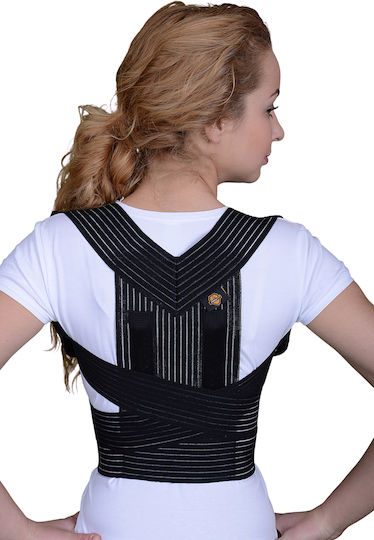 Armor Orthopedics Posture Harness Back Brace in Black Color