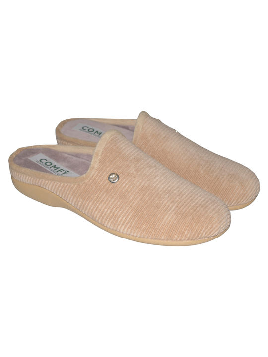 Women's anatomical slippers Comfy 102458 Beige