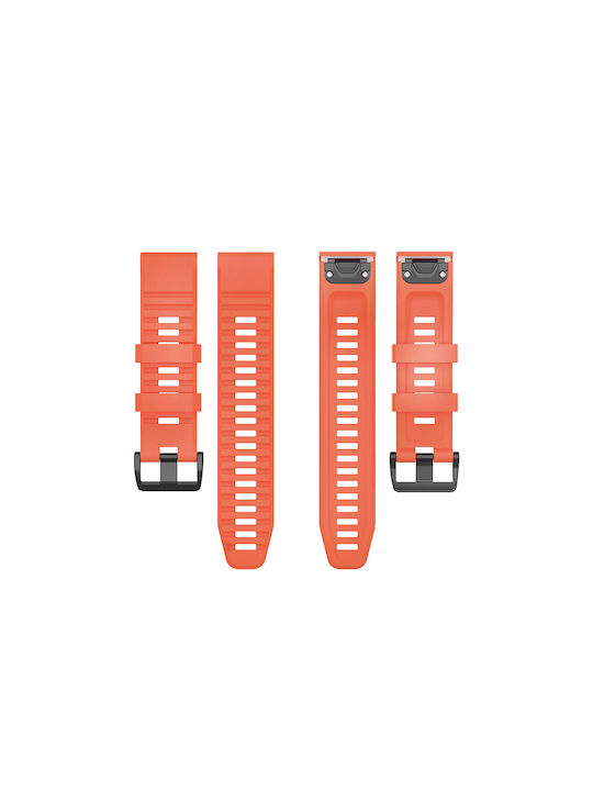 Sonique Stripe Strap Silicone Coral (Garmin Fenix 5/5 Plus/6/6 Pro/7/Sapphire/EPIX gen2/Descent G1/Forerunner 935/945/955)