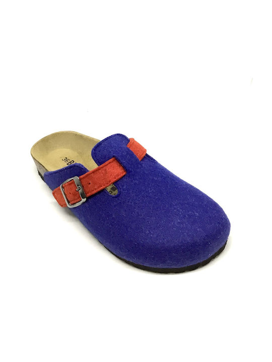 Women's winter slippers BIOMODEX 1850PETT-BLUE/RED