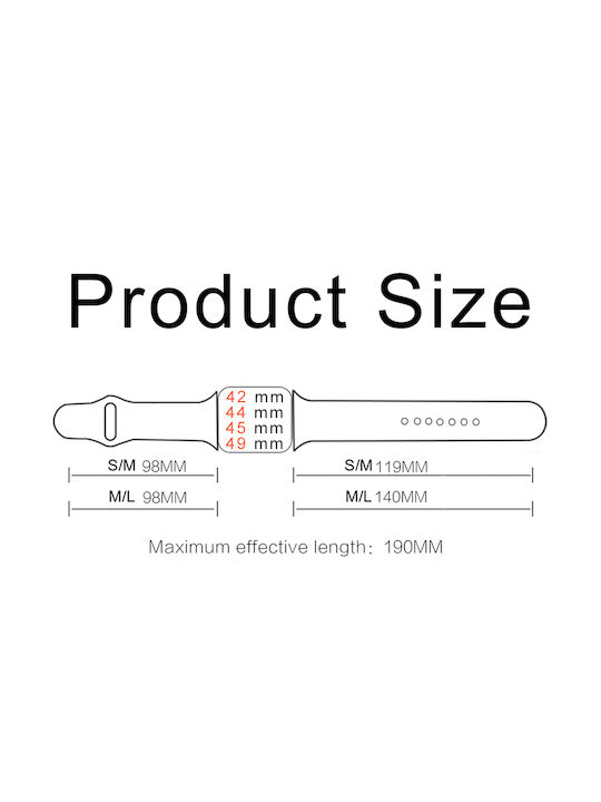 Sonique Soft Band Strap Silicone Violet (Apple Watch 44/45/46mm/Ultra 49mm)