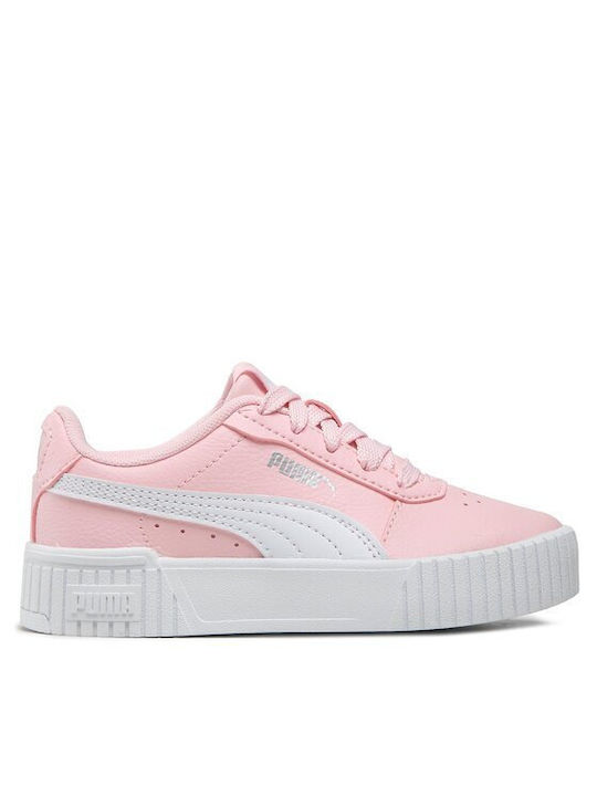 Puma Carina 2.0 Ps Kids Sneakers for Girls with Laces Pink