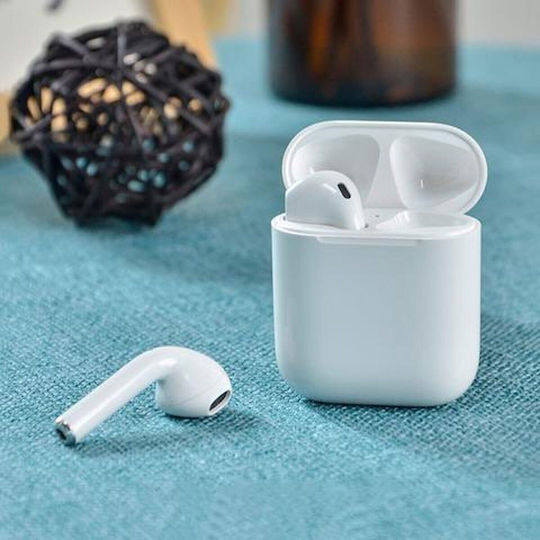 inPods 12 Earbud Bluetooth Handsfree Earphones with Sweat Resistance and Charging Case White