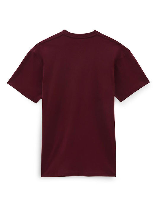 Vans Herren T-Shirt Kurzarm Burgundisch