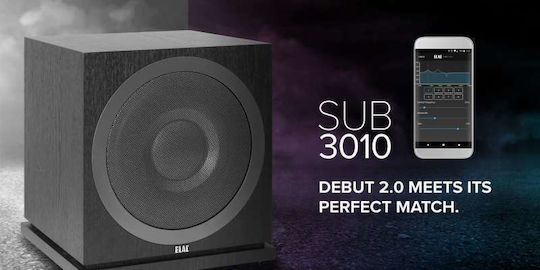 Elac Elac Debut SUB3010 Kabelloser Aktiv Subwoofer mit 10" 200W Schwarz mit Wasser