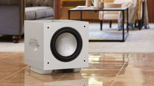 Rel Acoustics S/812 Αυτοενισχυόμενο Subwoofer με Ηχείο 12" 800W Λευκό Γυαλιστερό