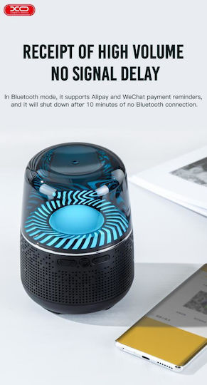 XO F37 Ηχείο Bluetooth με Ραδιόφωνο και Διάρκεια Μπαταρίας έως 6 ώρες Μαύρο