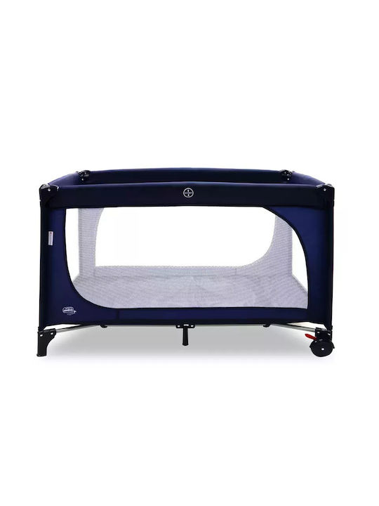 Asalvo Essential Παρκοκρέβατο με Στρώμα Navy Μπλε 65x125cm
