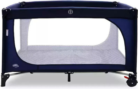 Asalvo Essential Laufstall mit Matratze Marineblau 65x125cm