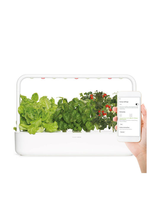 Click and Grow Smart Garden 9 Pro Αυτοποτιζόμενη Γλάστρα Πλαστική White 60.4x39.6x18.4εκ.