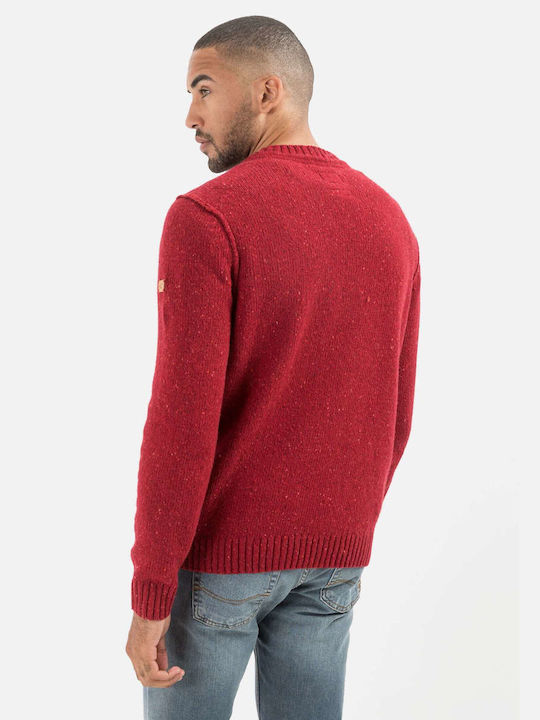 Camel Active Men's Long Sleeve Sweater Red