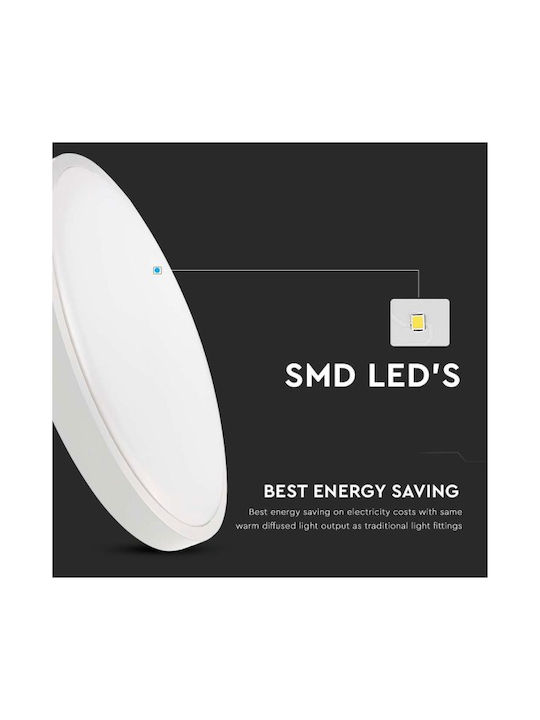 V-TAC Deckenleuchte für den Außenbereich mit integriertem LED in Weiß Farbe 7616