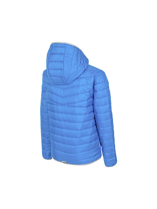 4F Kinderjacke Kurz mit Kapuze Hellblau